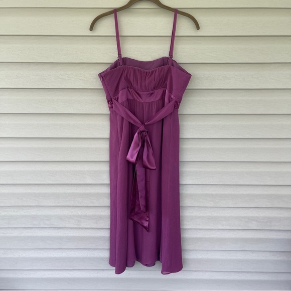 Ted Baker London Silk Crepe Flowy Elegant Formal Dress Size 2 - Picture 3 of 14